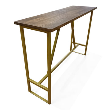 Bar Table Square Steel Legs