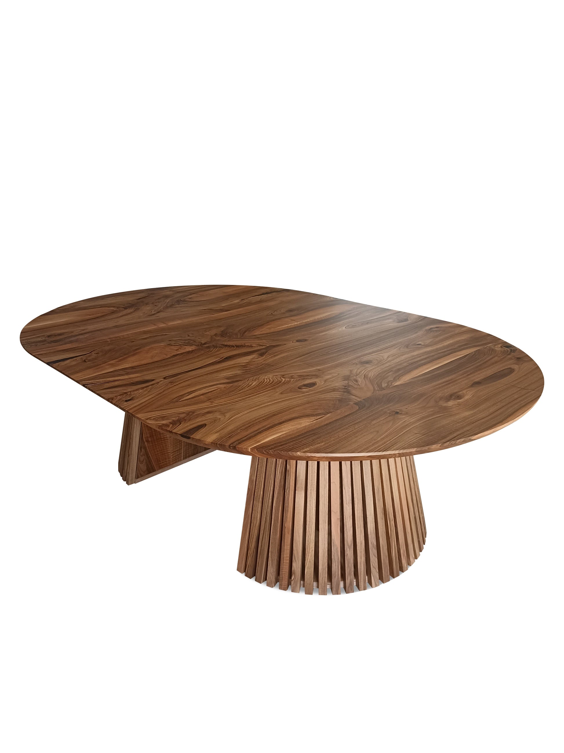 Vivien Extendable Round Walnut Dining Table | S10Home