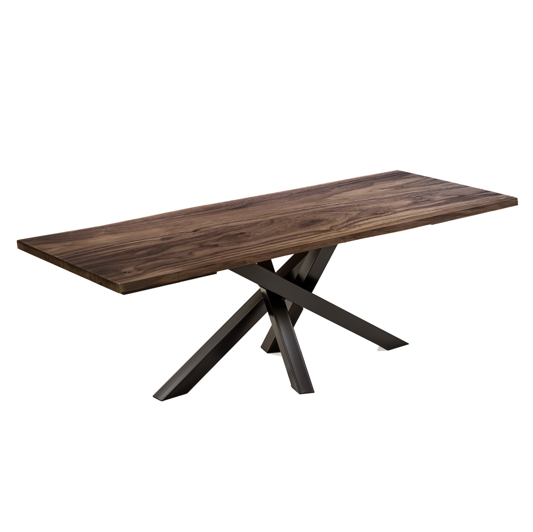 Julia Extendable Walnut Dining Table Spider Leg | S10Home