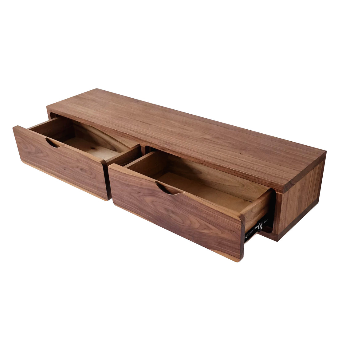 Gabinete de TV flotante de Monica Walnut