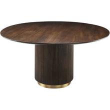 Chiara Dark Oak Round Dining Table | S10Home