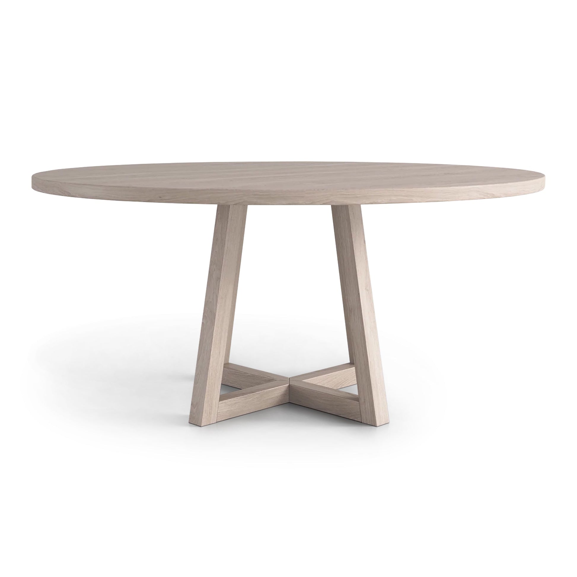 Tulip Round Oak Dining Table | Solid Wood | S10Home