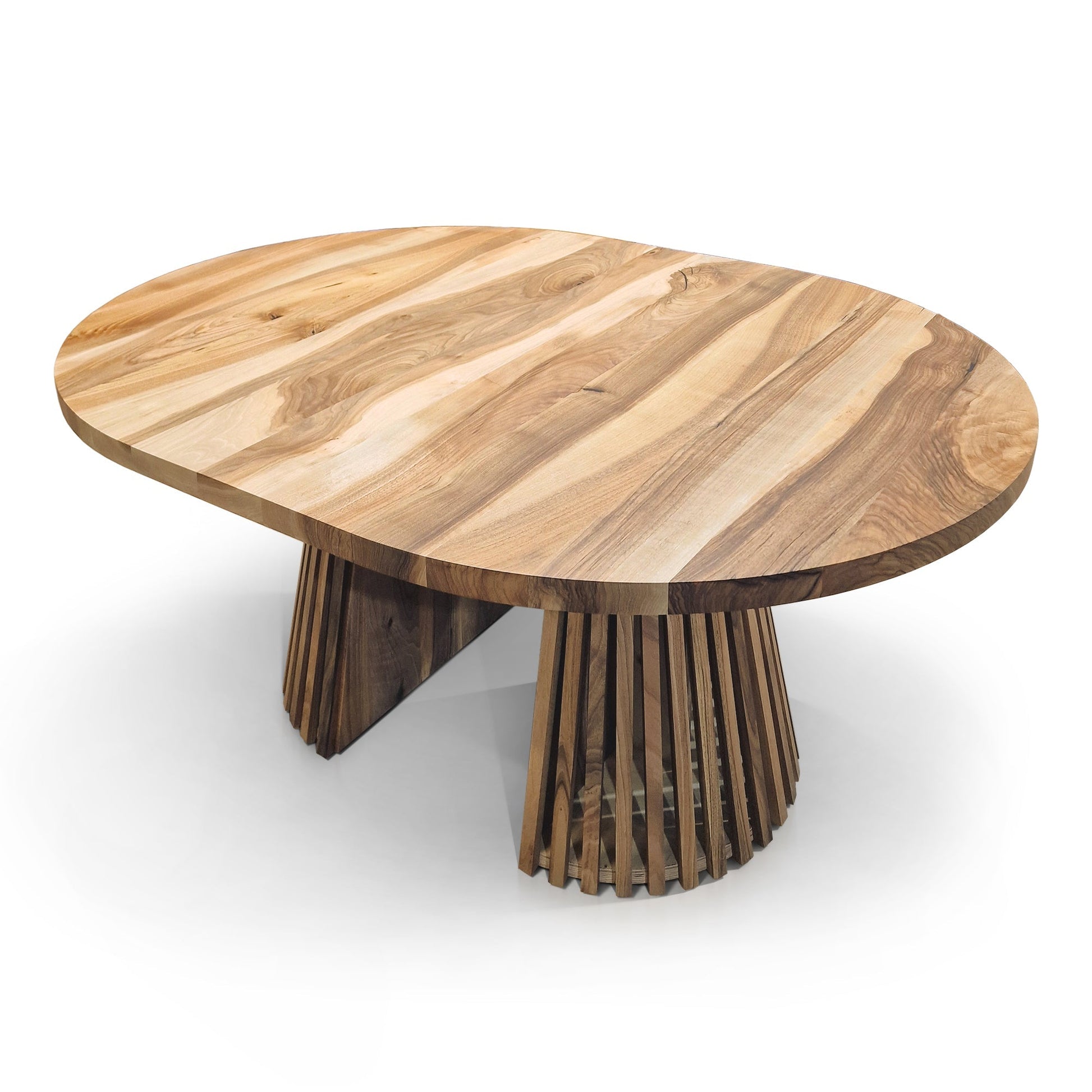 Vivien Extendable Round Walnut Dining Table | S10Home