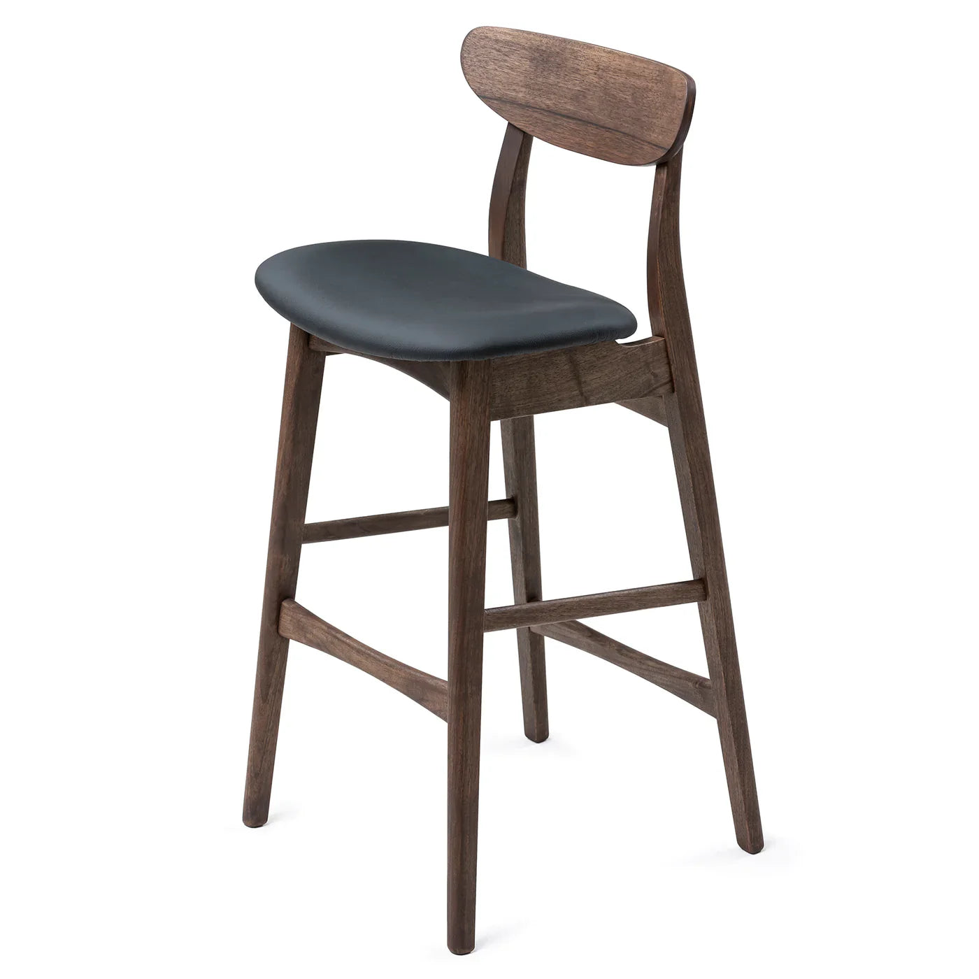 Eva Walnut Bar Stool | S10Home