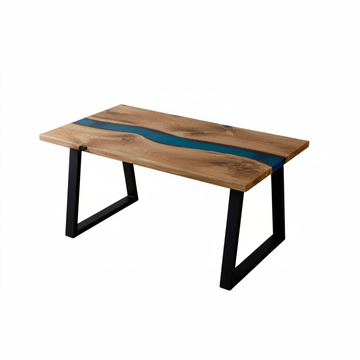 Mesa epoxi azul wabi