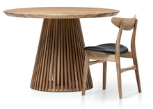 Vivien Extendable Round Walnut Dining Table | S10Home