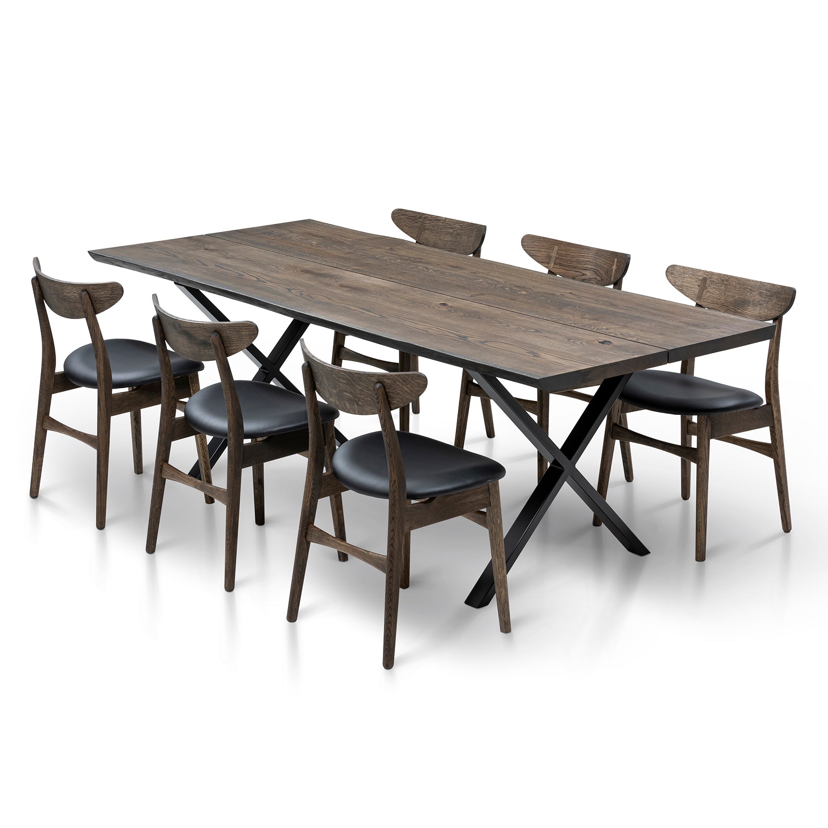 Eva Extending Dining Table in Charcoal Oak | S10Home